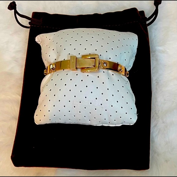 Michael Kors Rose Gold Buckle Bangle Stud Bracelet - Picture 2 of 4